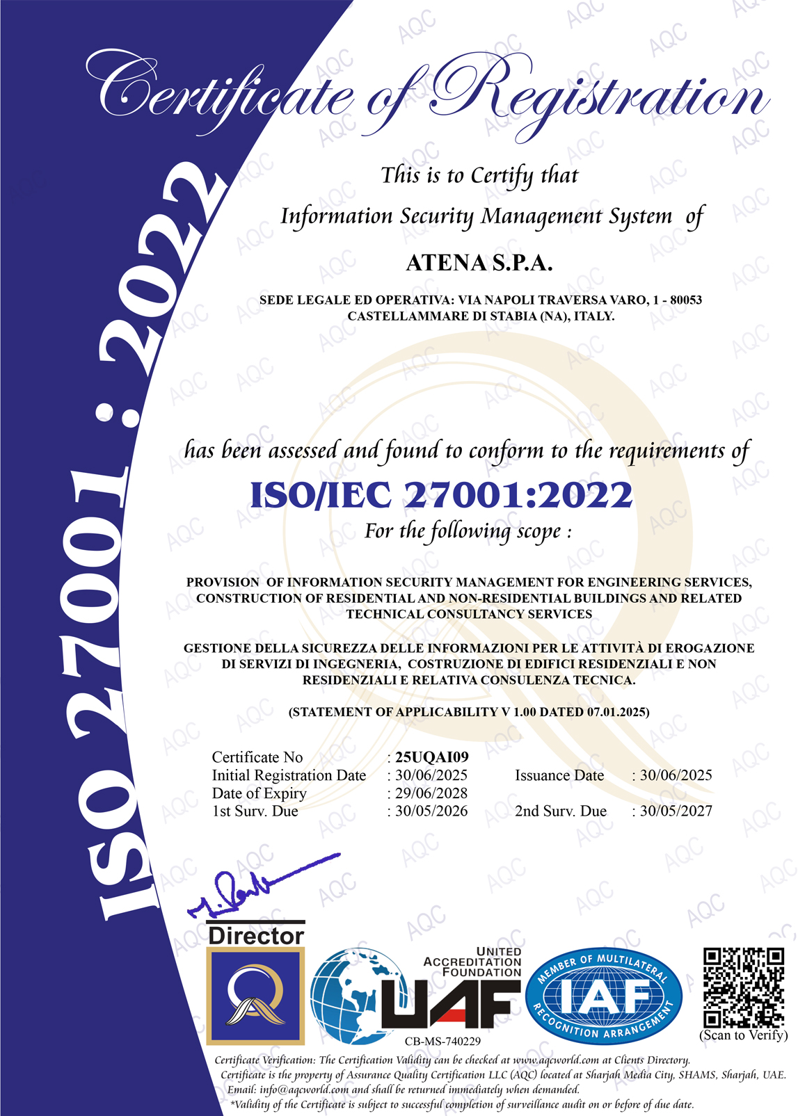 ISO 27001:2022 | INFORMATION SECURITY MANAGEMENT SYSTEM